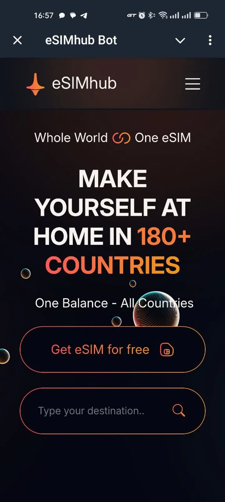 eSIMhub Bot — Screenshot 5