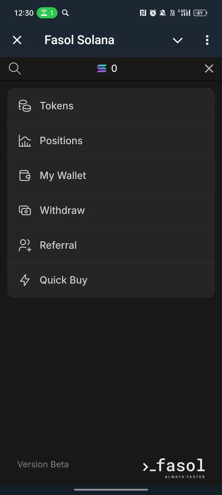 Fasol Solana — Screenshot 3