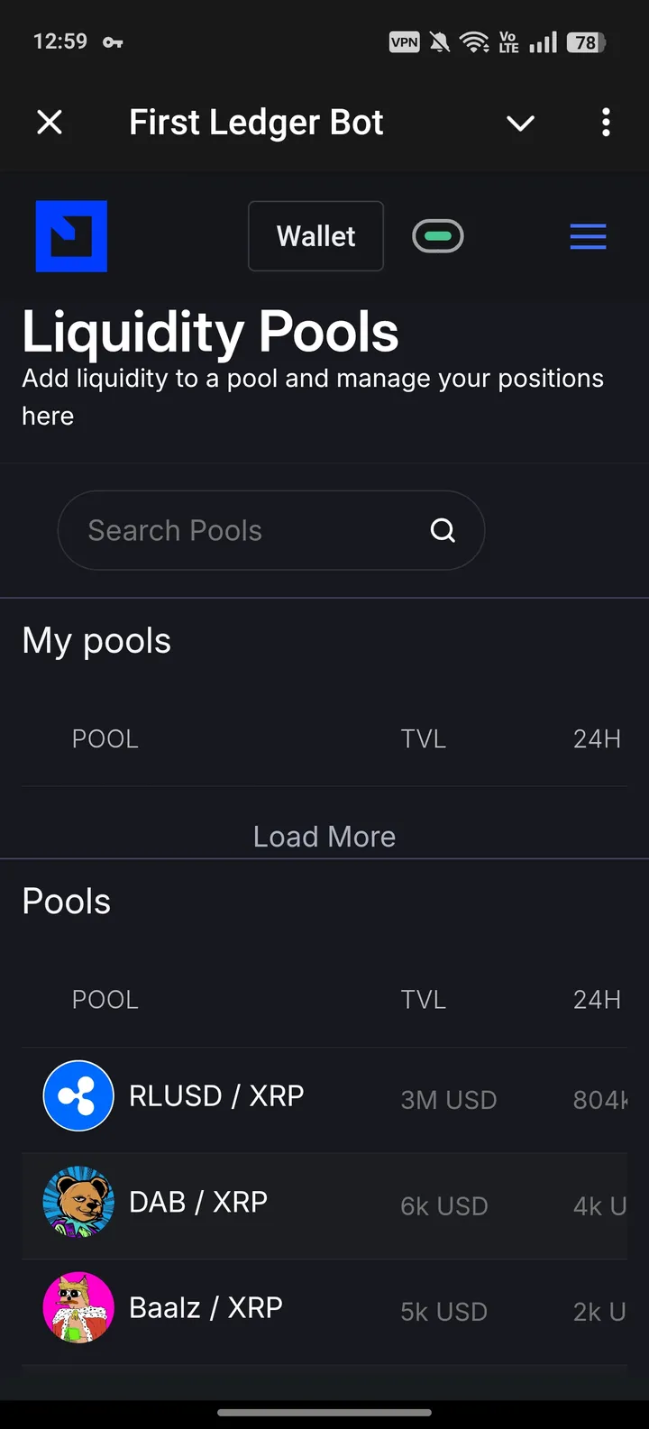 First Ledger Bot — Screenshot 4