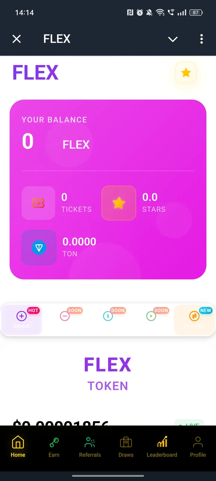 FLEX — Screenshot 1
