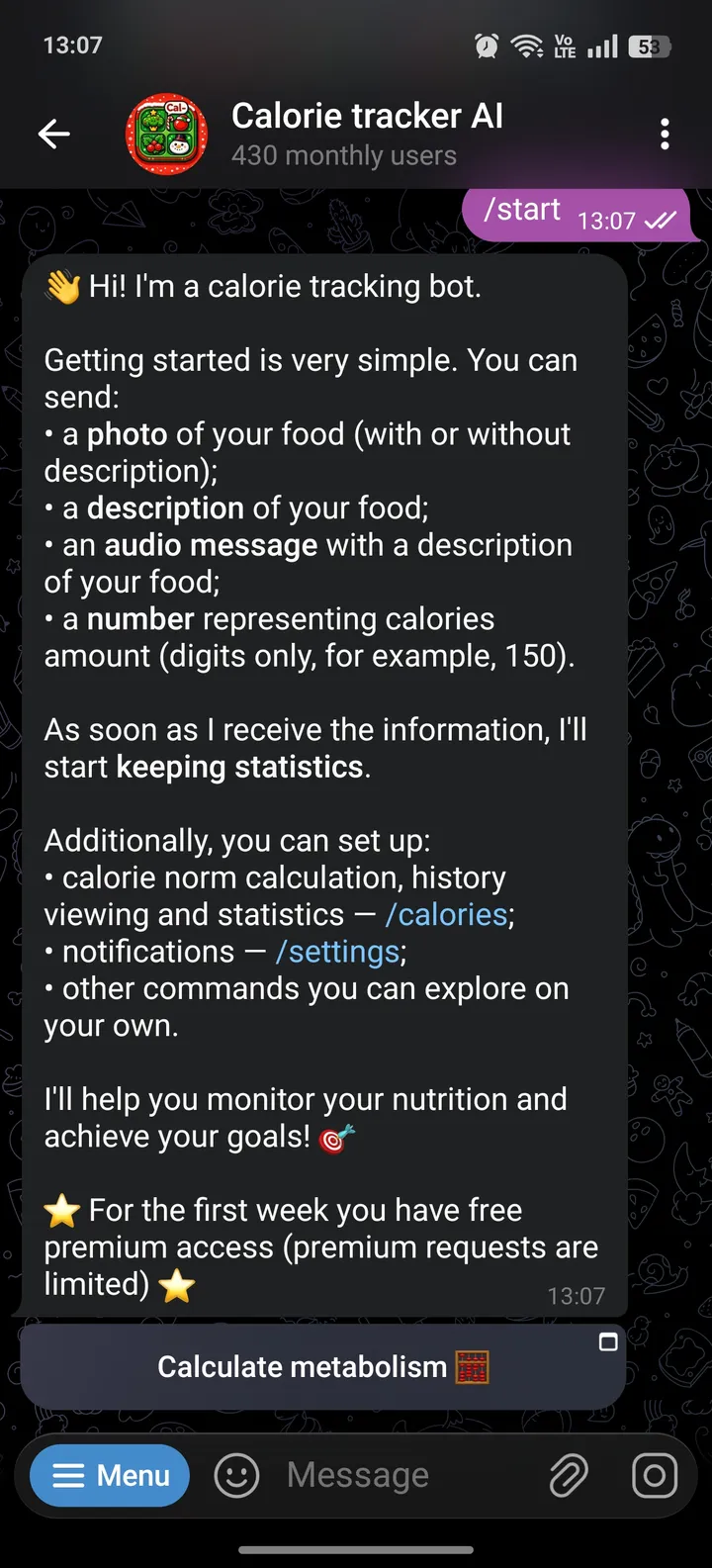Calorie tracker AI — Screenshot 3