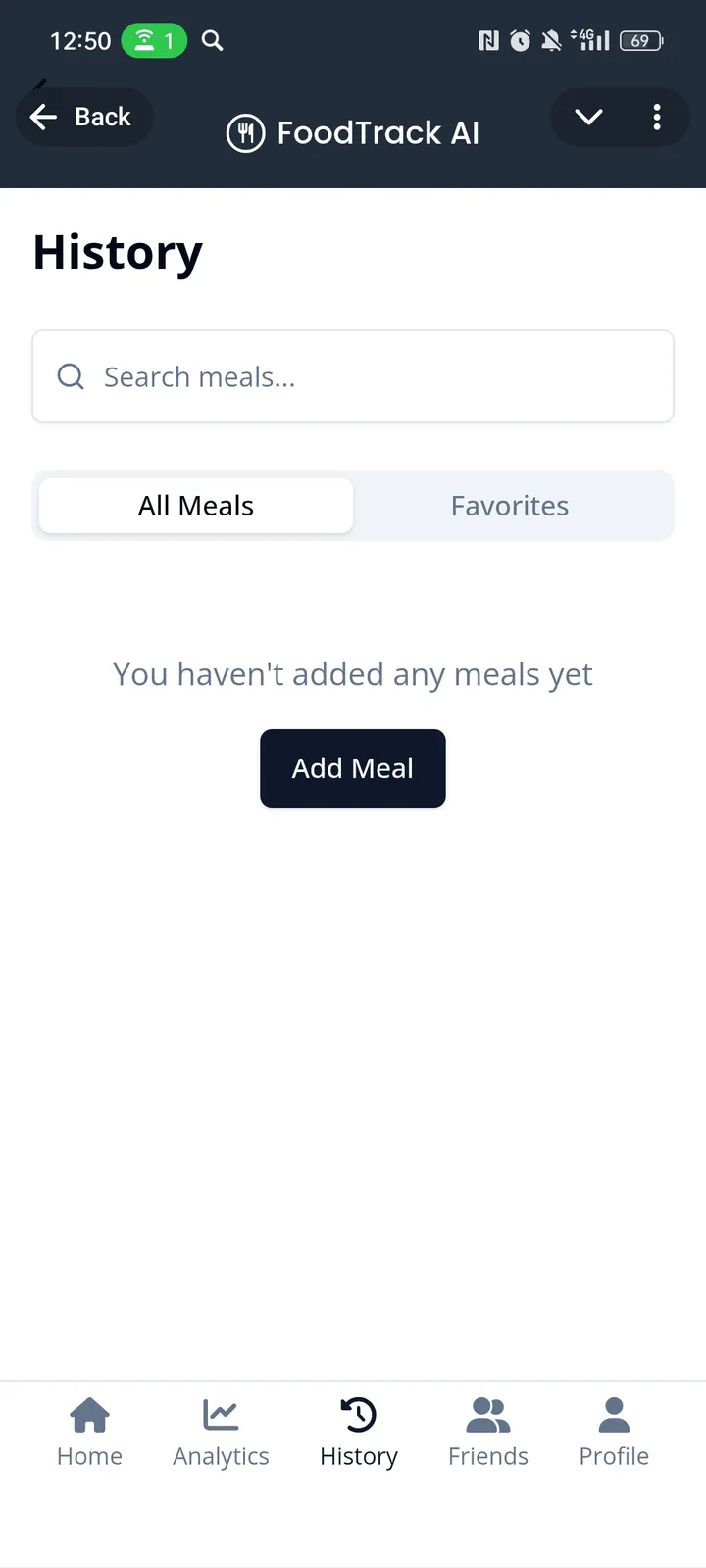 FoodTrack AI — Screenshot 3