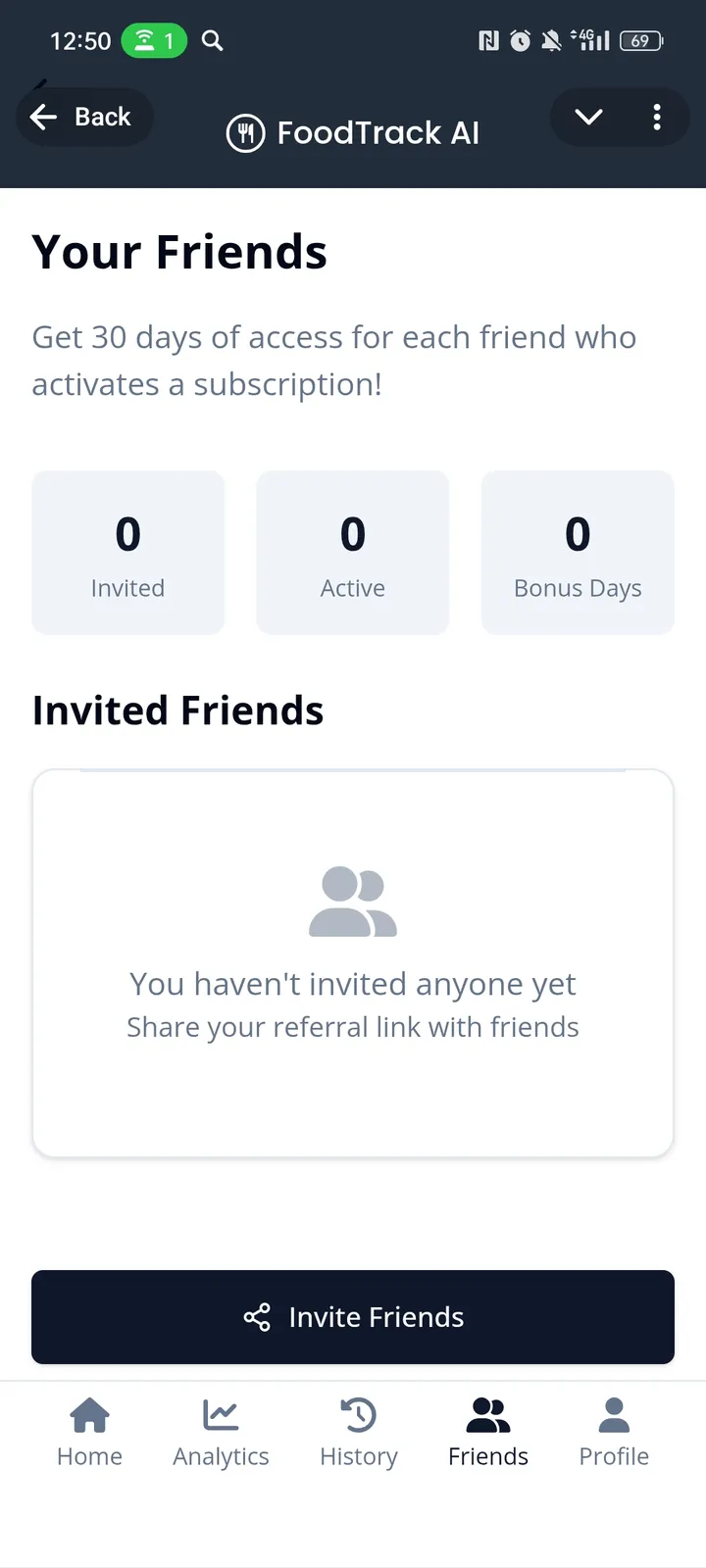 FoodTrack AI — Screenshot 4