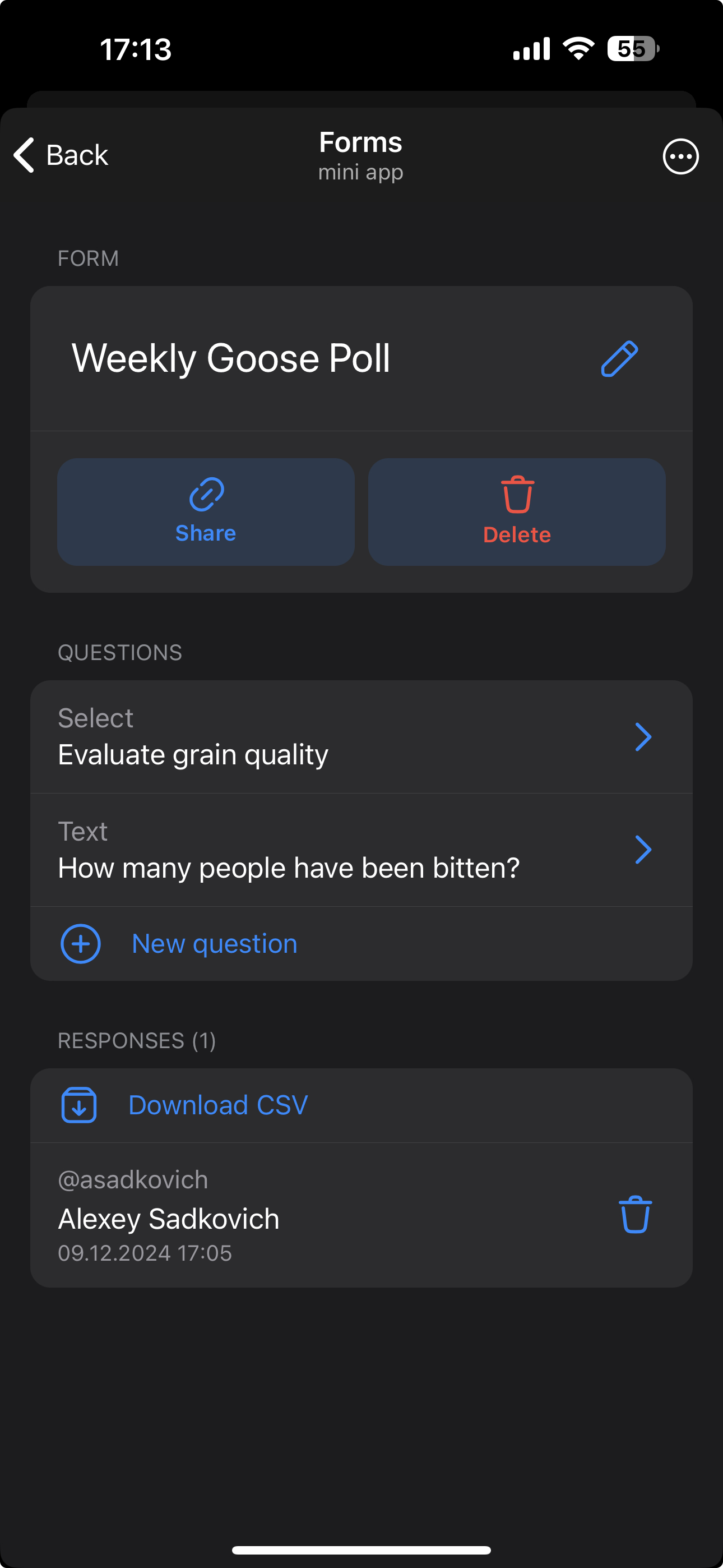 Forms — Screenshot 2