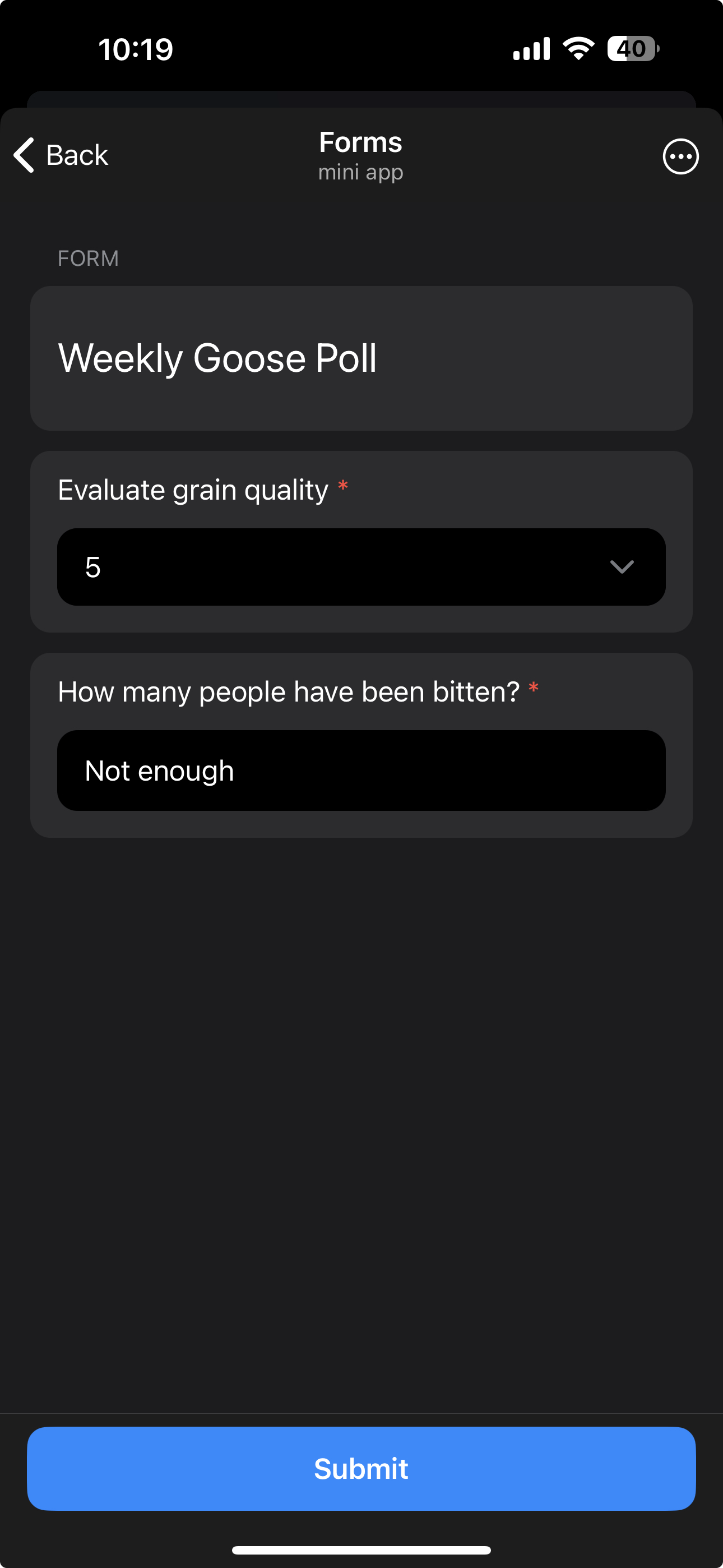 Forms — Screenshot 3