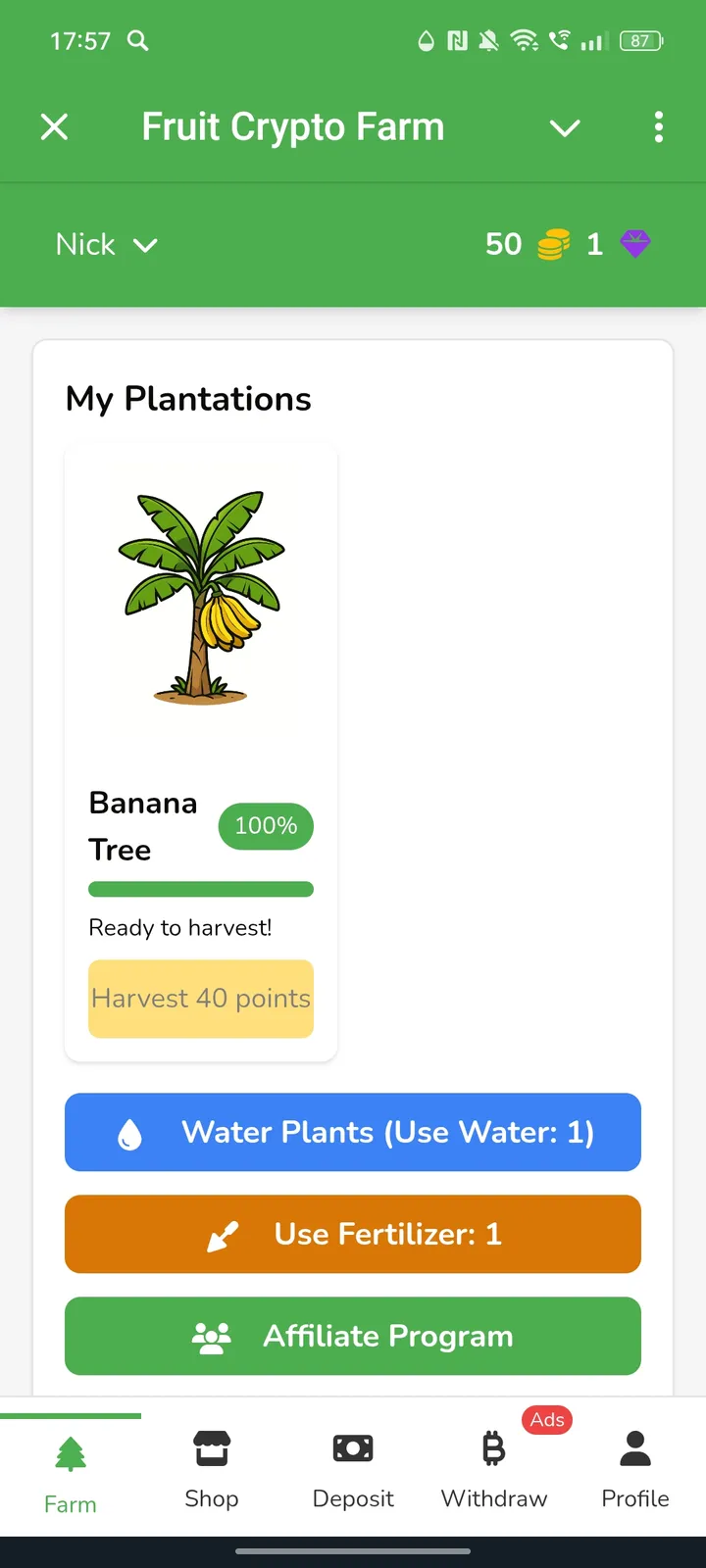 Fruit Crypto Farm — Screenshot 1