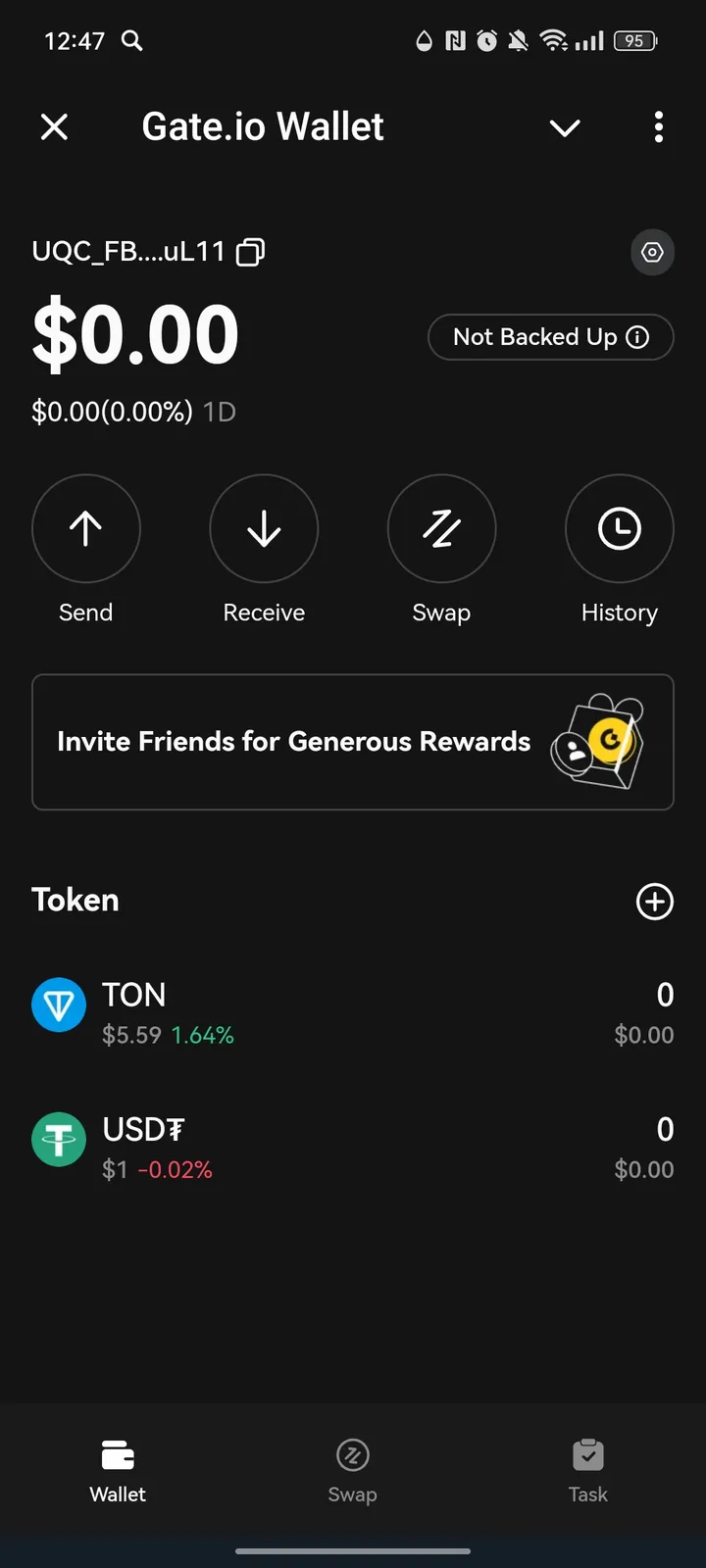 Gate.io Wallet — Screenshot 1