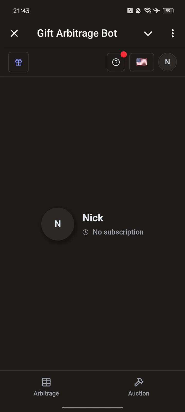 Gift Arbitrage Bot — Screenshot 3
