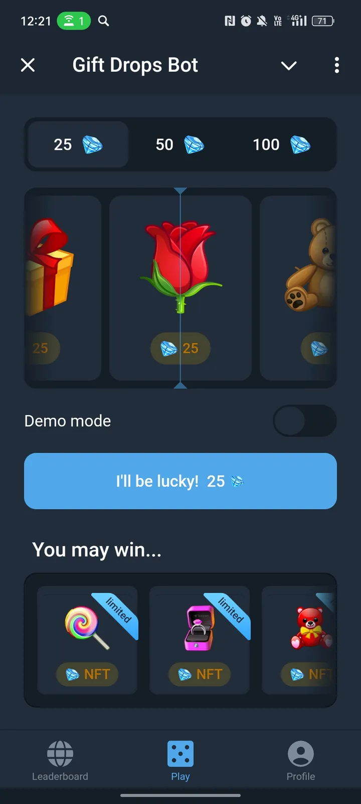 Gift Drops Bot — Screenshot 1
