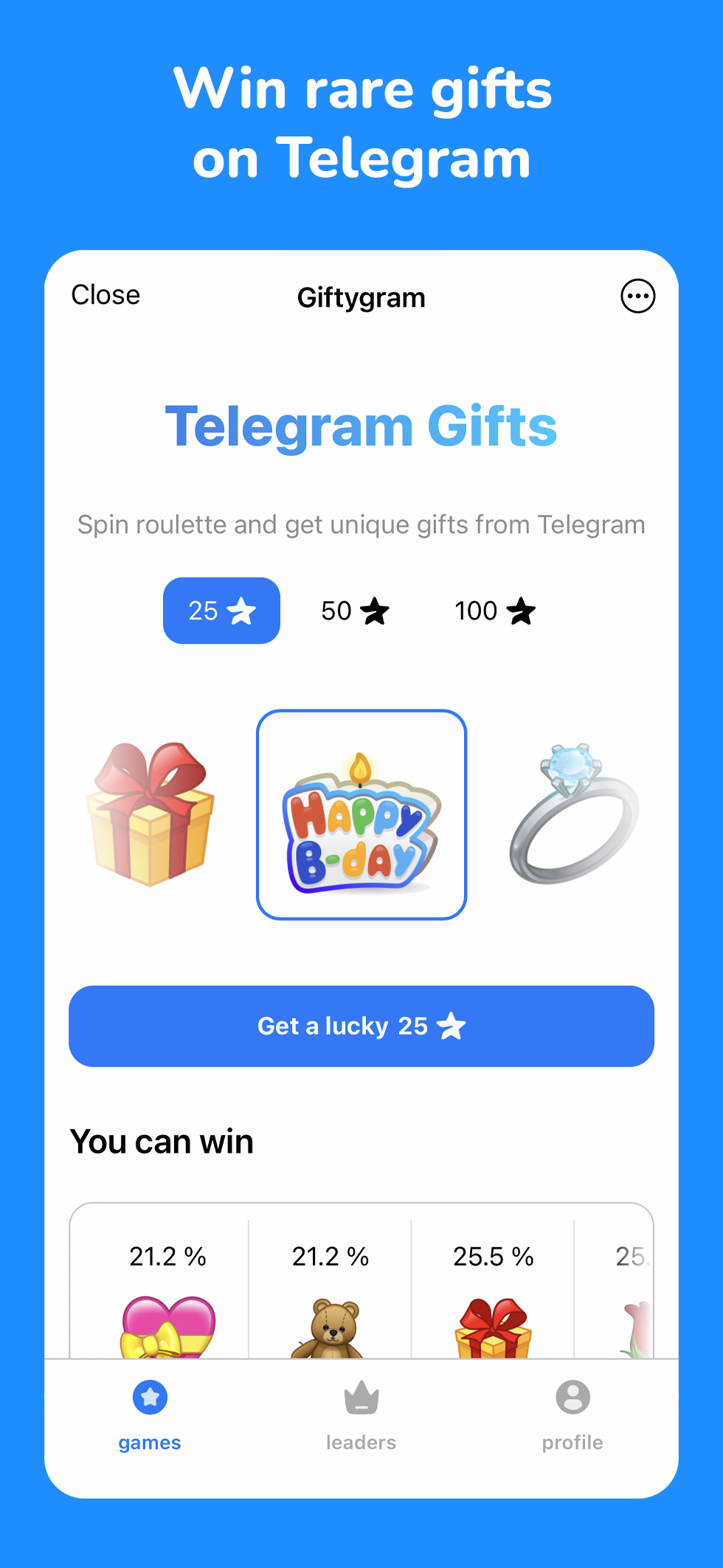 Giftygram – Random gift — Screenshot 1