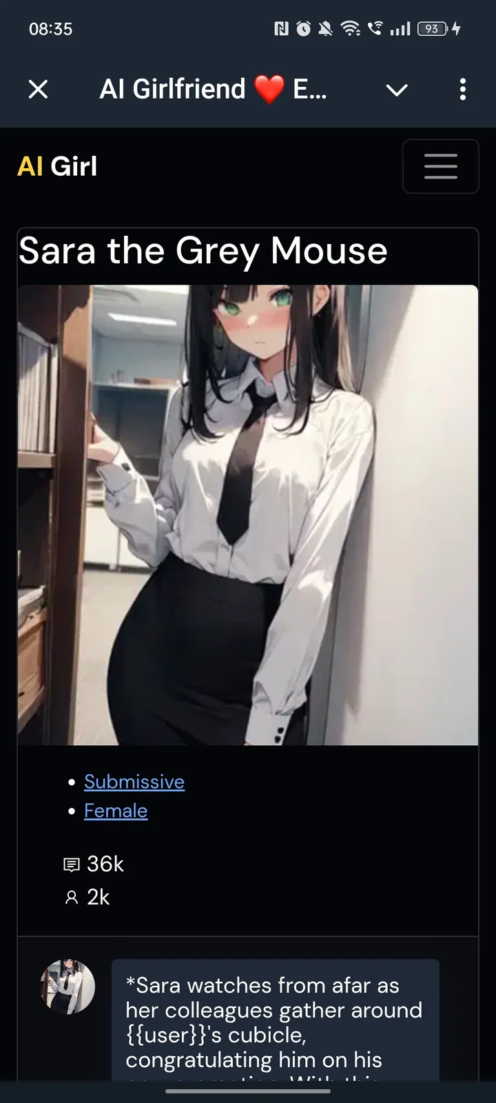 AI Girlfriend ❤️ Emma — Screenshot 4