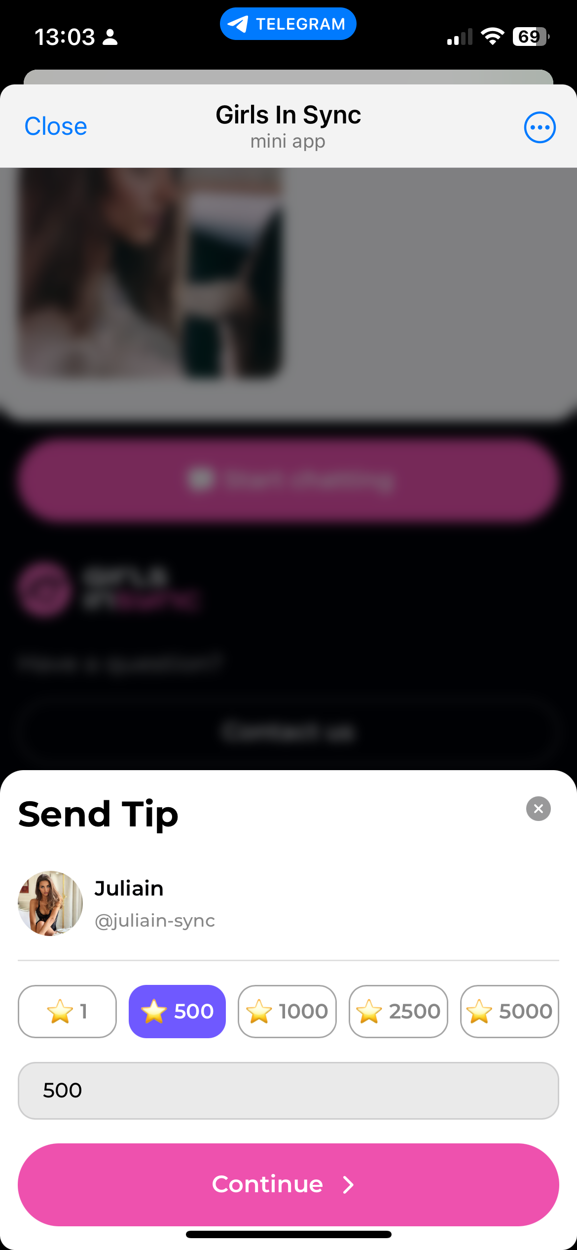 @GirlsInSyncBot — Screenshot 1