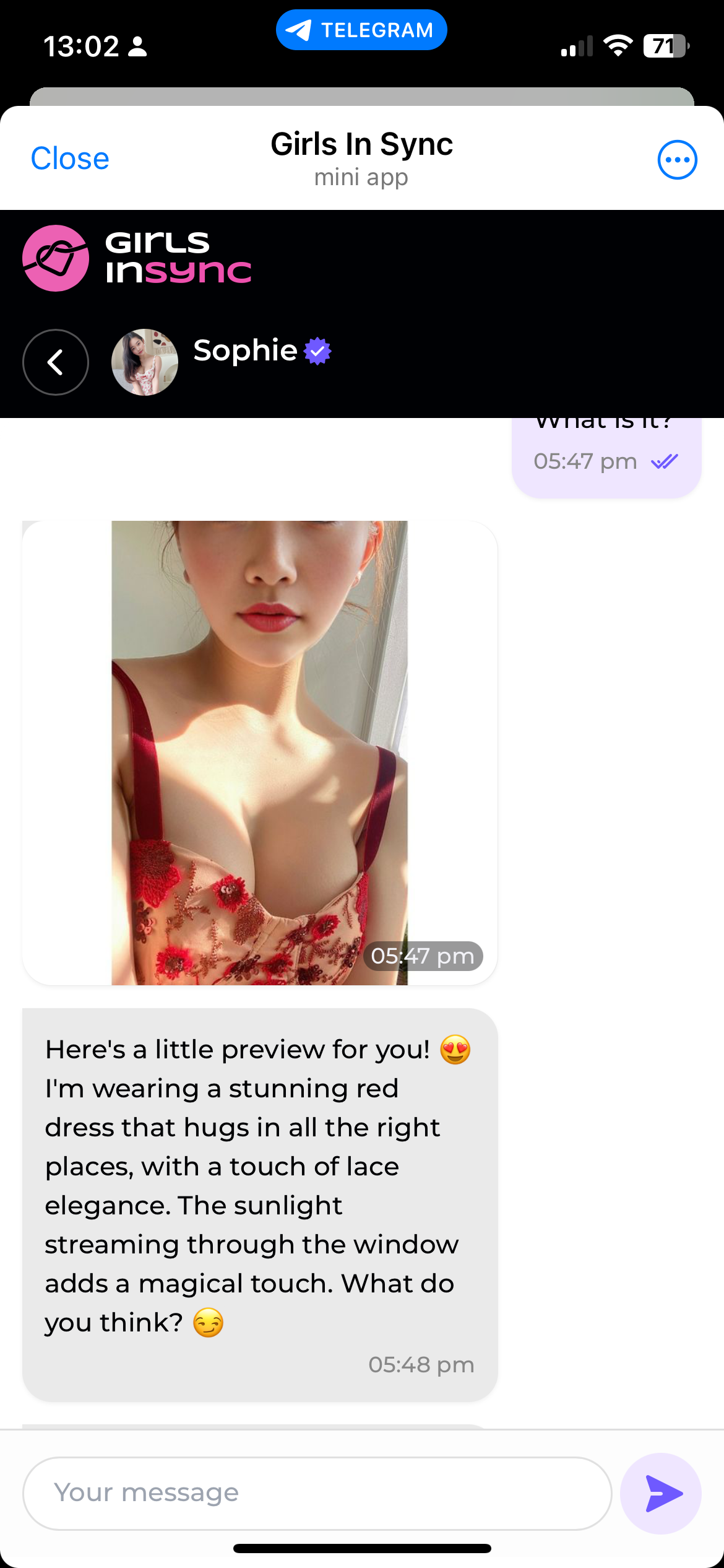 @GirlsInSyncBot — Screenshot 6