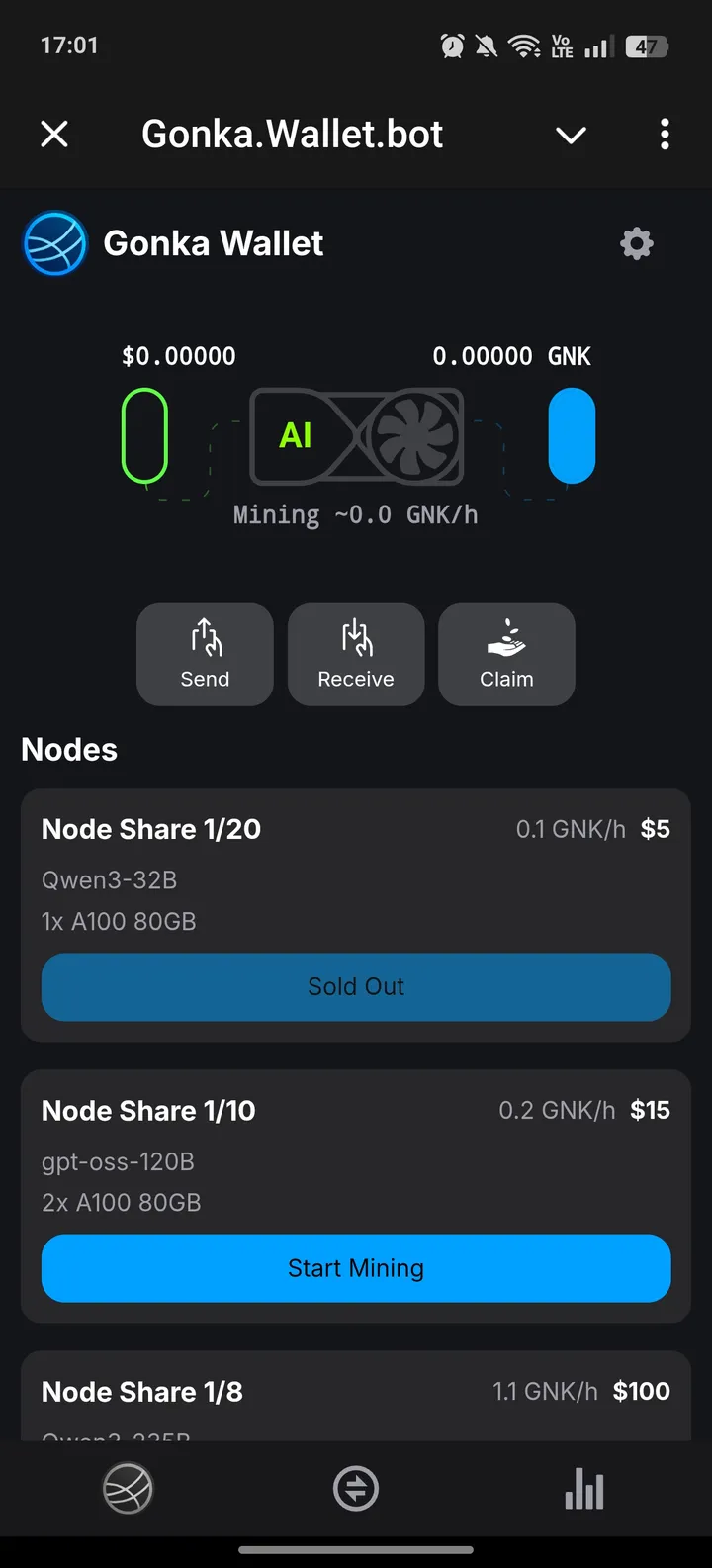 Gonka.Wallet.bot — Screenshot 1