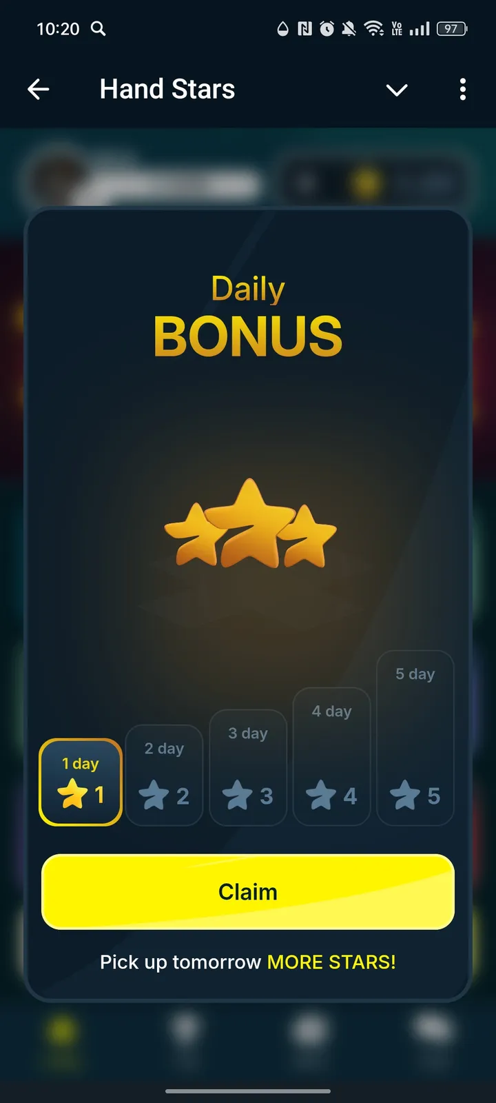 Hand Stars — Screenshot 1