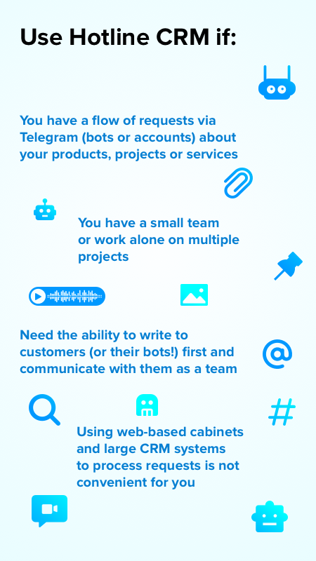 Hotline CRM Bot — Screenshot 2