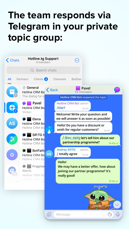 Hotline CRM Bot — Screenshot 4
