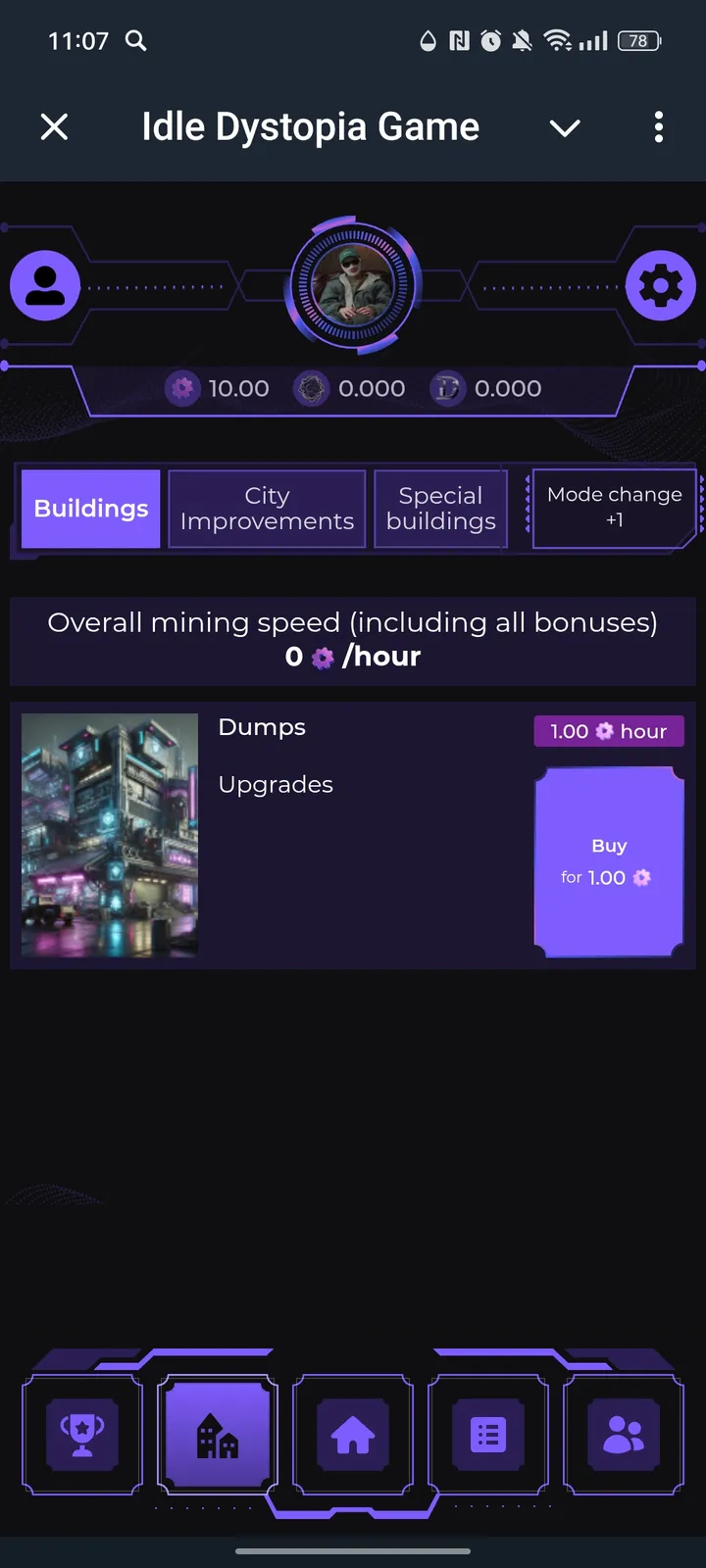 Idle Dystopia Game — Screenshot 2