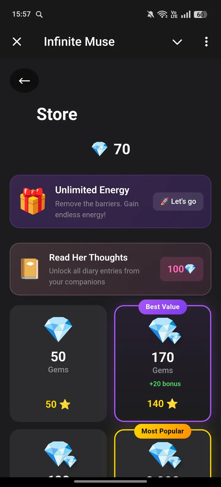 Infinite Muse — Screenshot 3