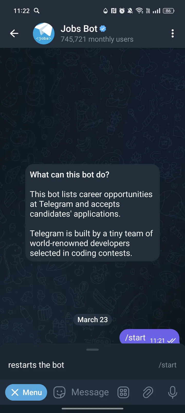 Jobs Bot — Screenshot 3