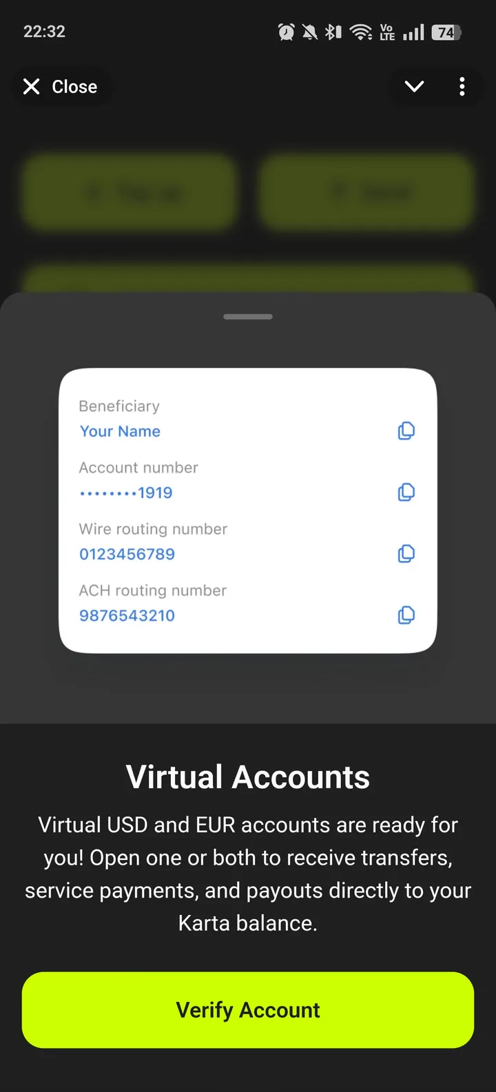 Karta - Crypto card & wallet — Screenshot 4