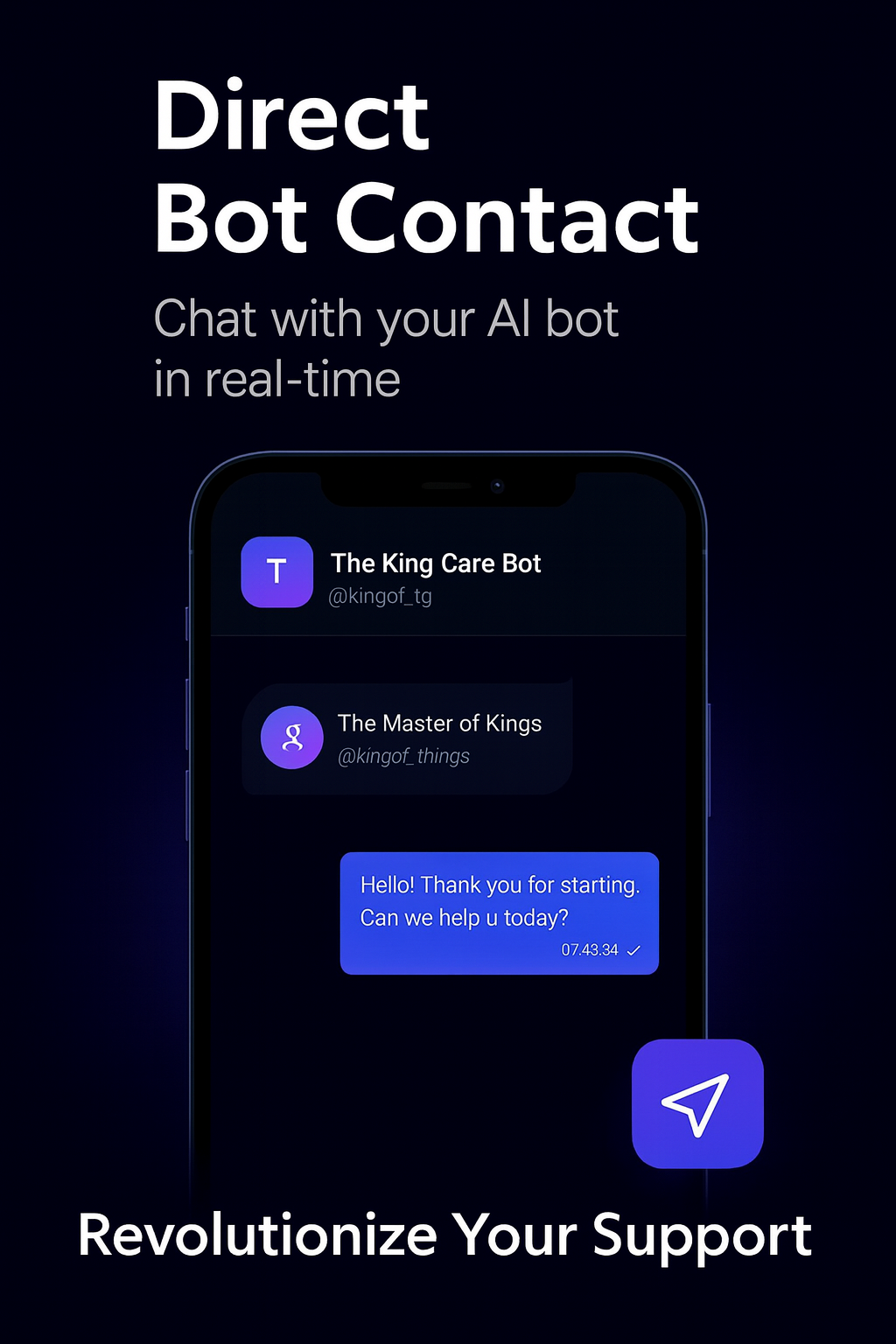 The King Care Bot — Screenshot 4