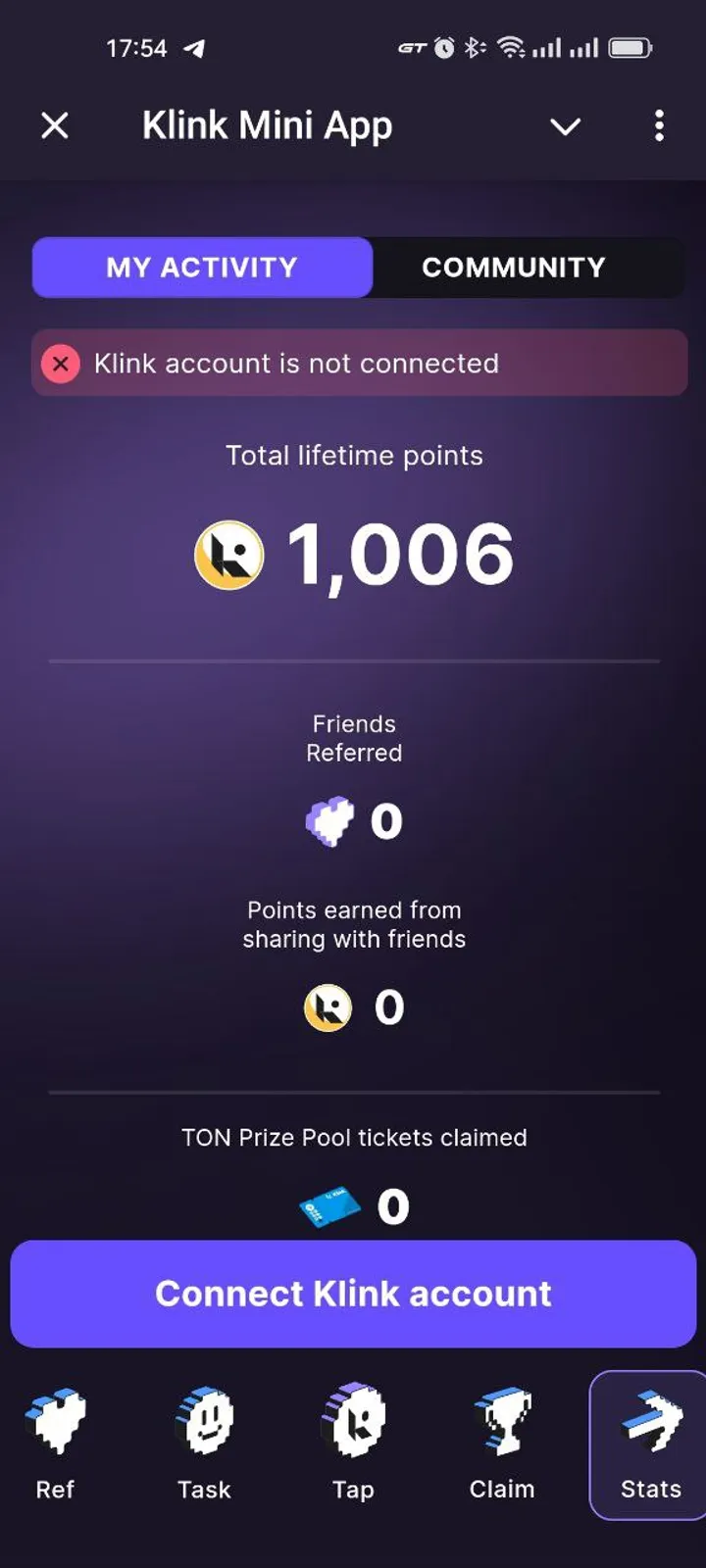 Klink Mini App — Screenshot 1