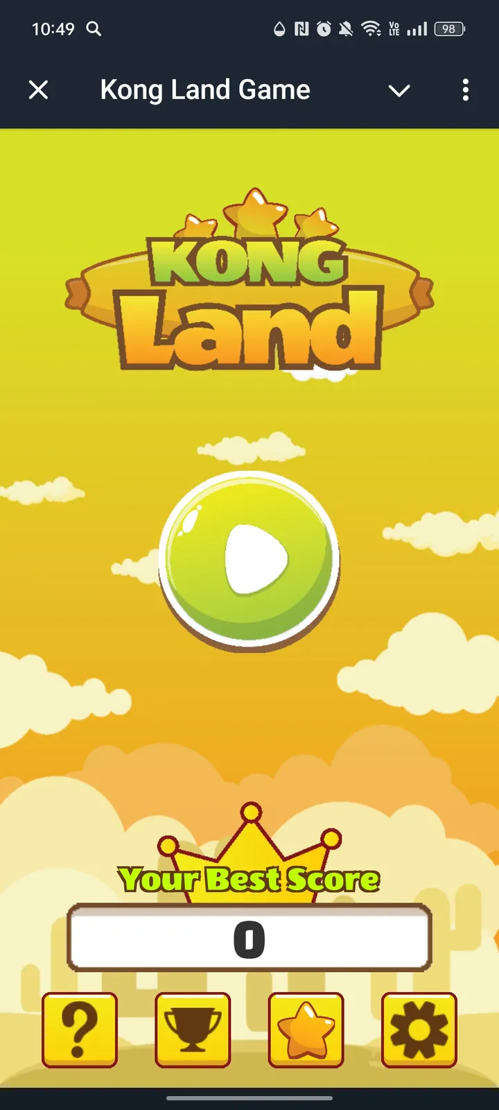 Kong Land Game — Screenshot 1