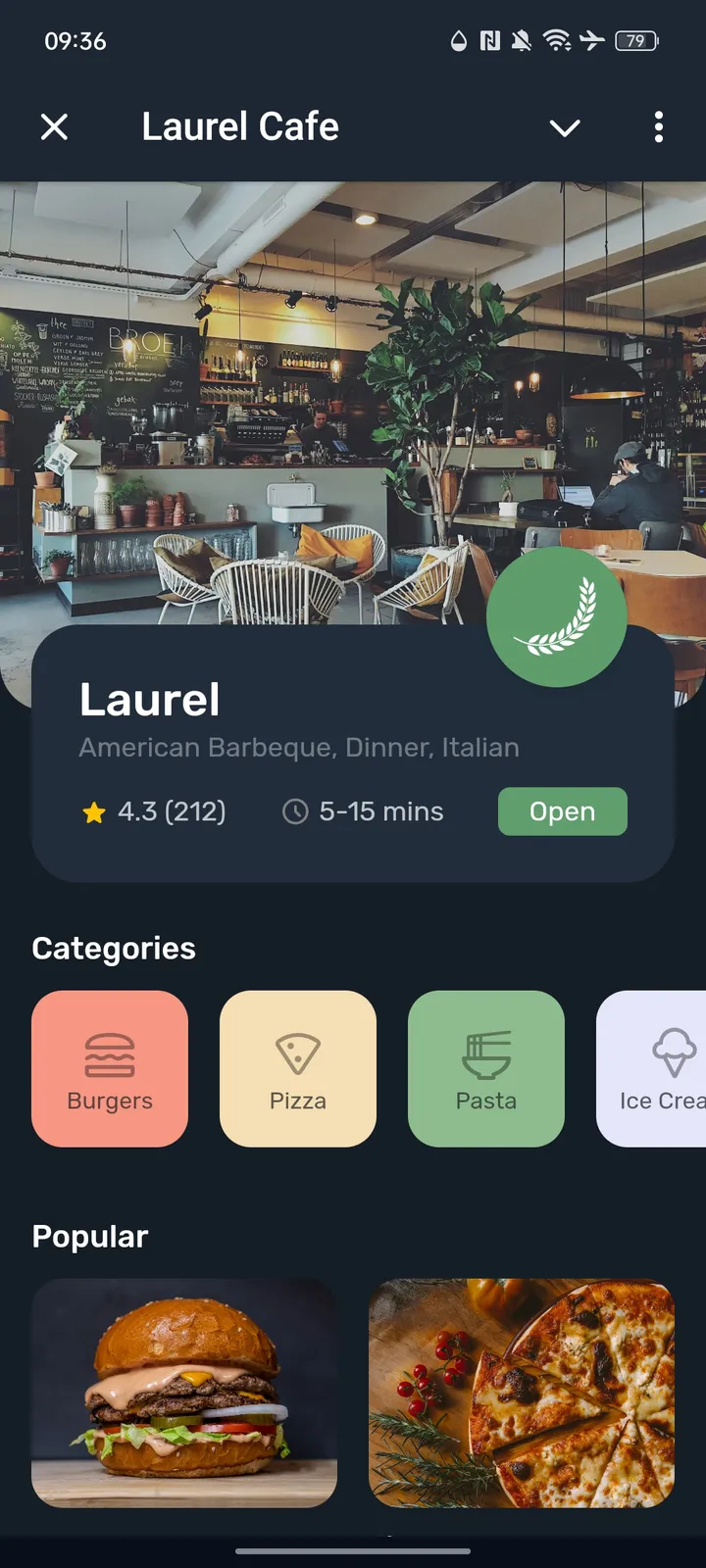 Laurel Cafe — Screenshot 1