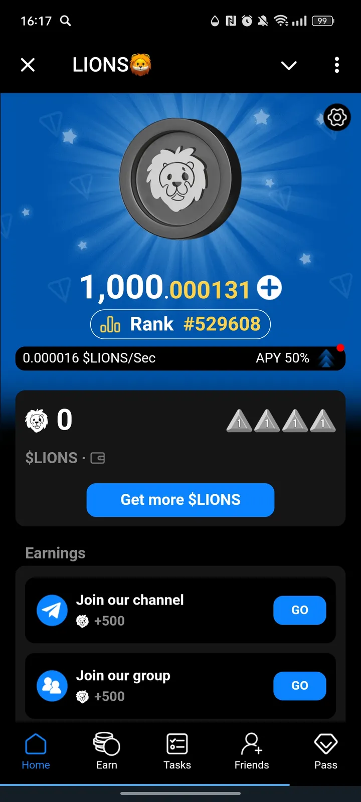 LIONS🦁 — Screenshot 1