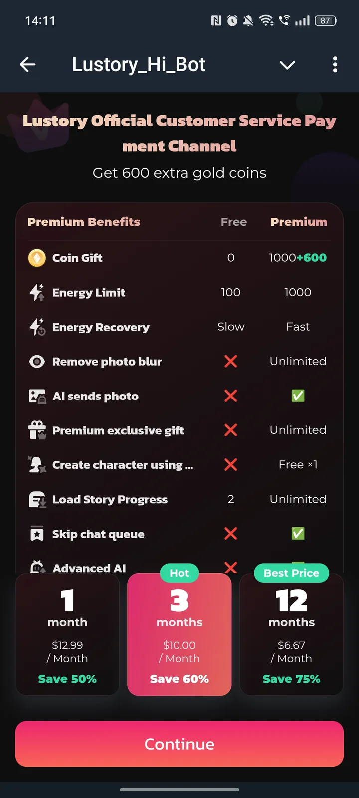 Lustory_Hi_Bot — Screenshot 2