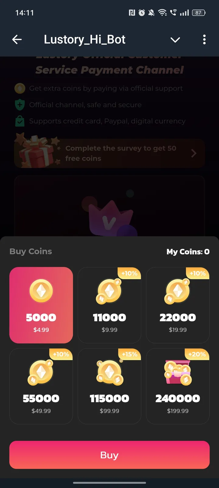 Lustory_Hi_Bot — Screenshot 3