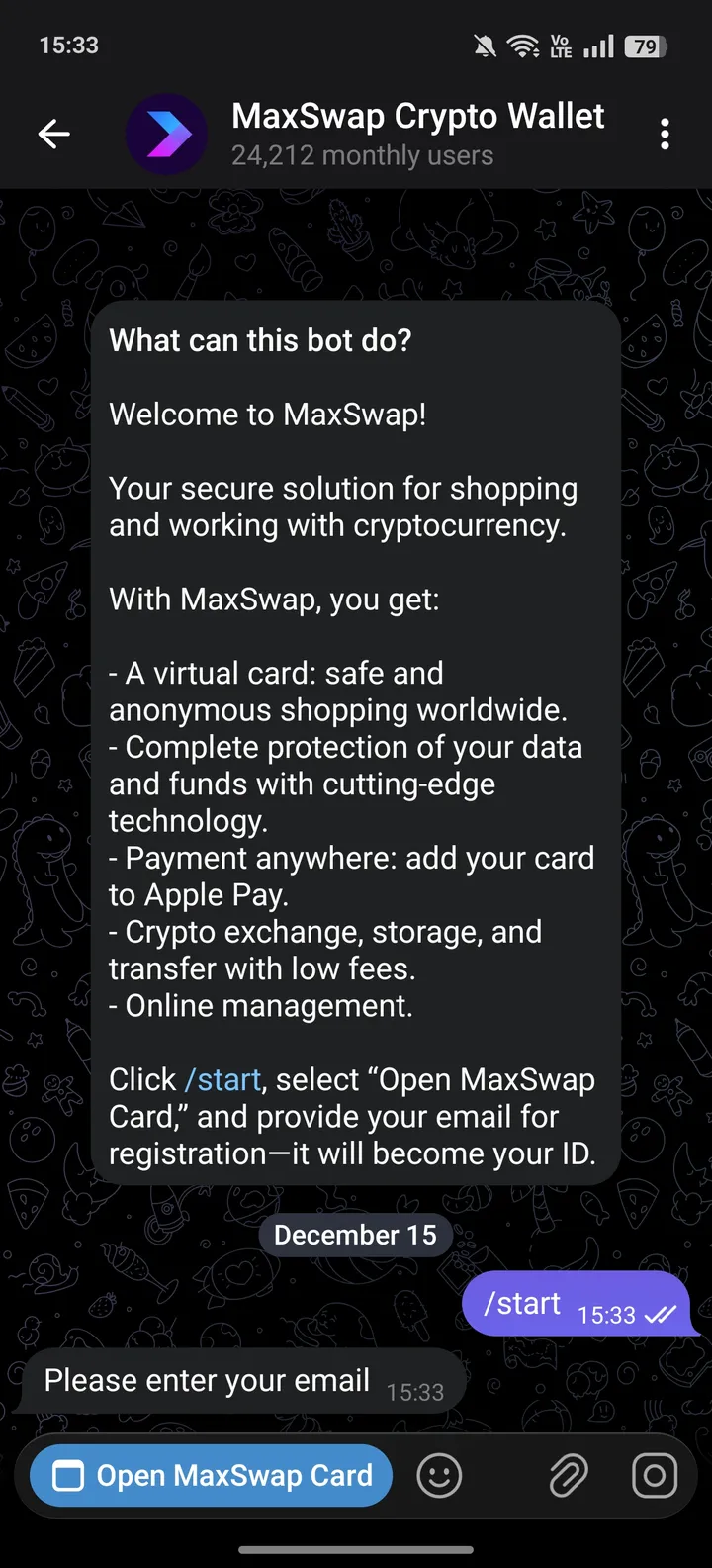MaxSwap Crypto Wallet — Screenshot 3