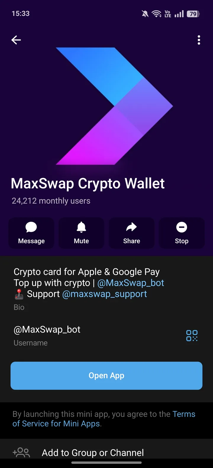 MaxSwap Crypto Wallet — Screenshot 4