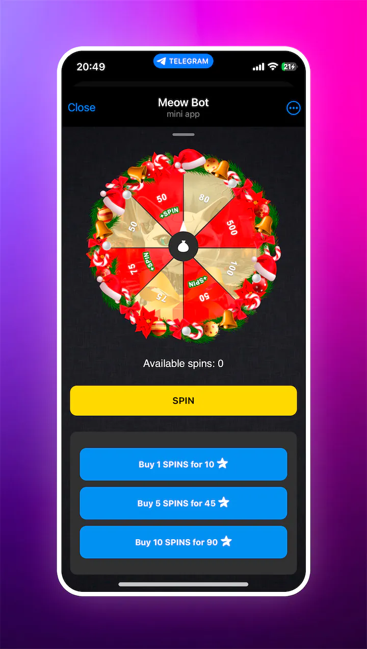 Meow Bot — Screenshot 4