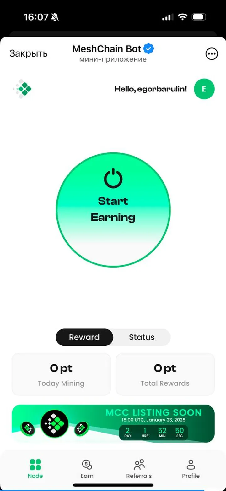 MeshChain Bot — Screenshot 5