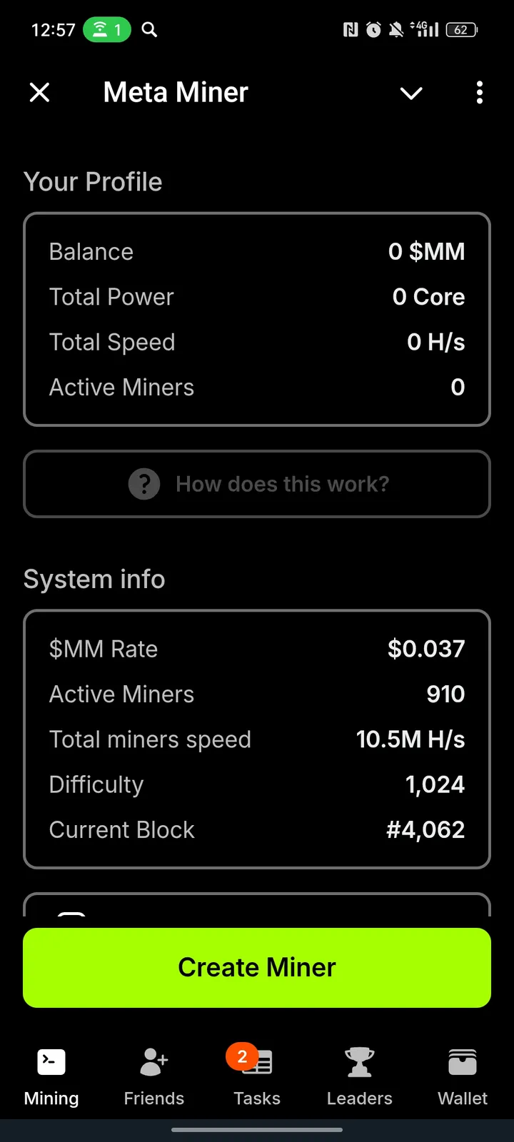 Meta Miner — Screenshot 1