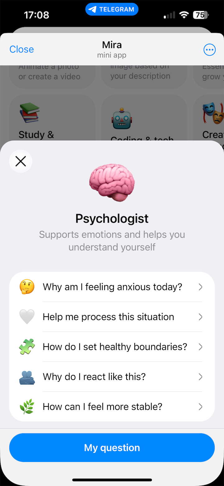 Mira — Screenshot 2