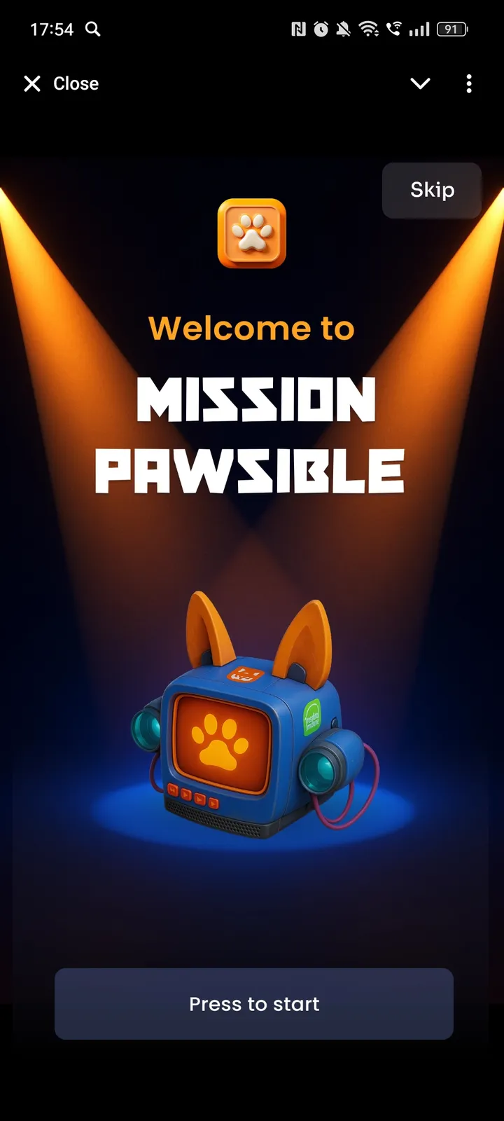 MissionPawsible — Screenshot 1