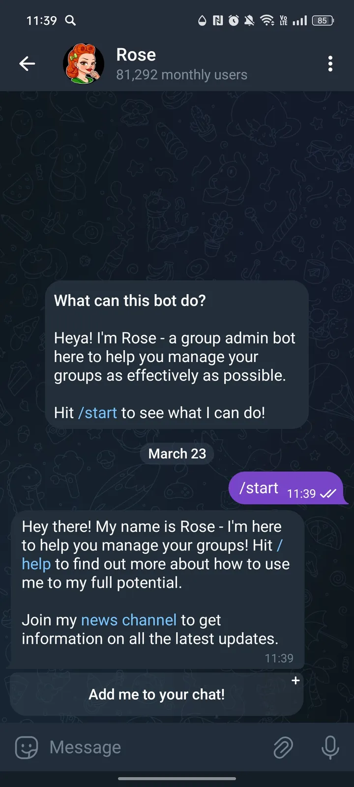 Rose — Screenshot 1