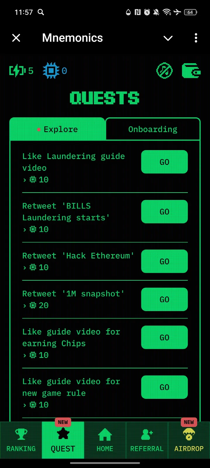 Mnemonics — Screenshot 3