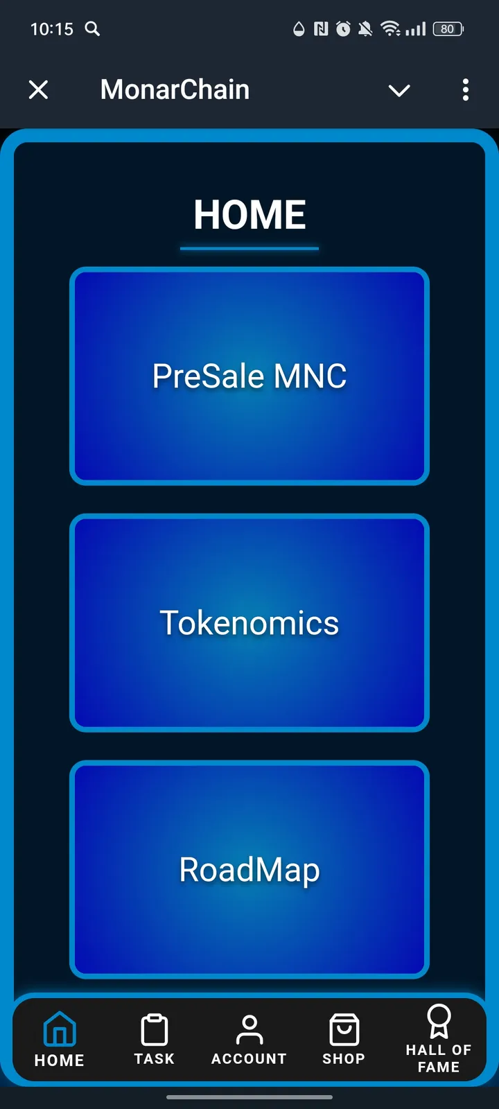 MonarChain — Screenshot 1