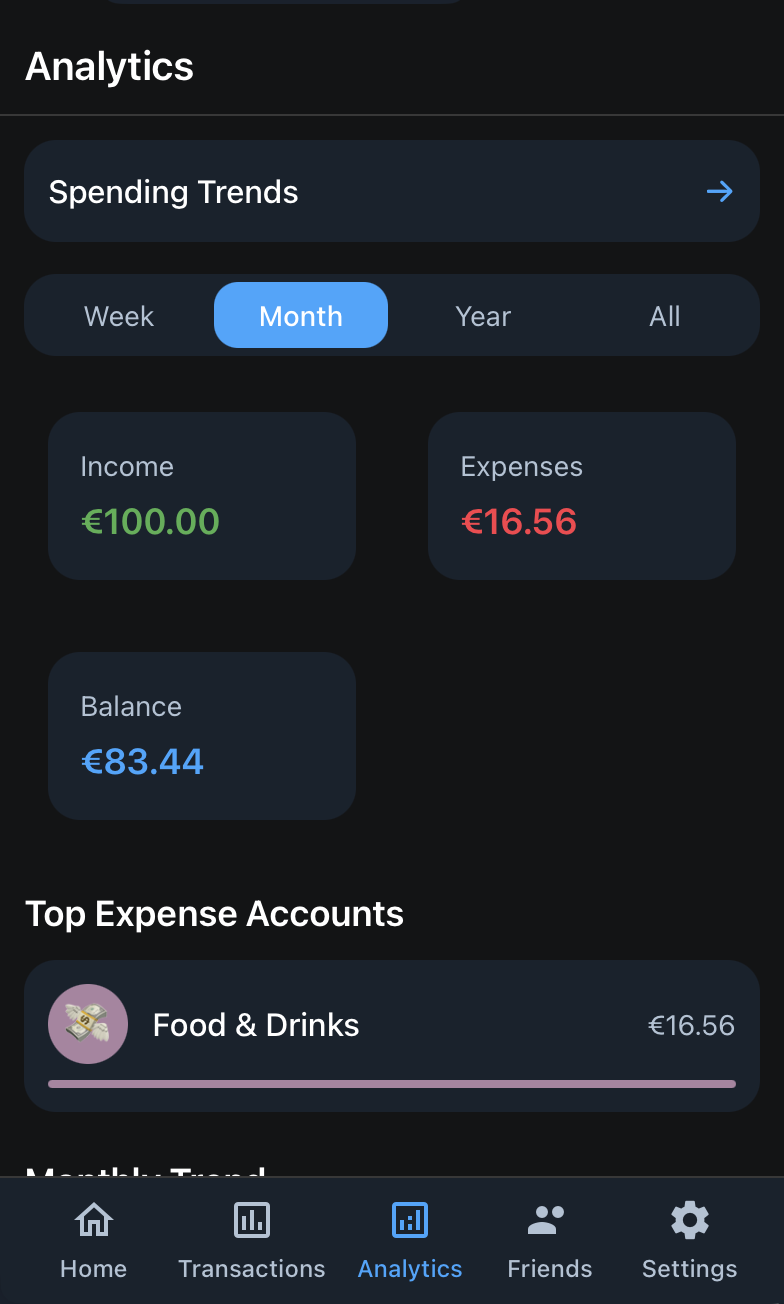 Monesto: personal and group expense tracker — Screenshot 3