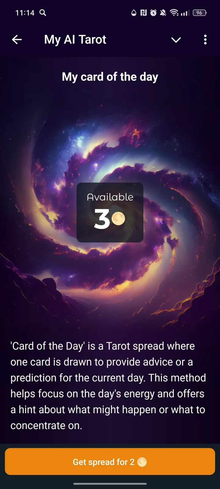 My AI Tarot — Screenshot 2