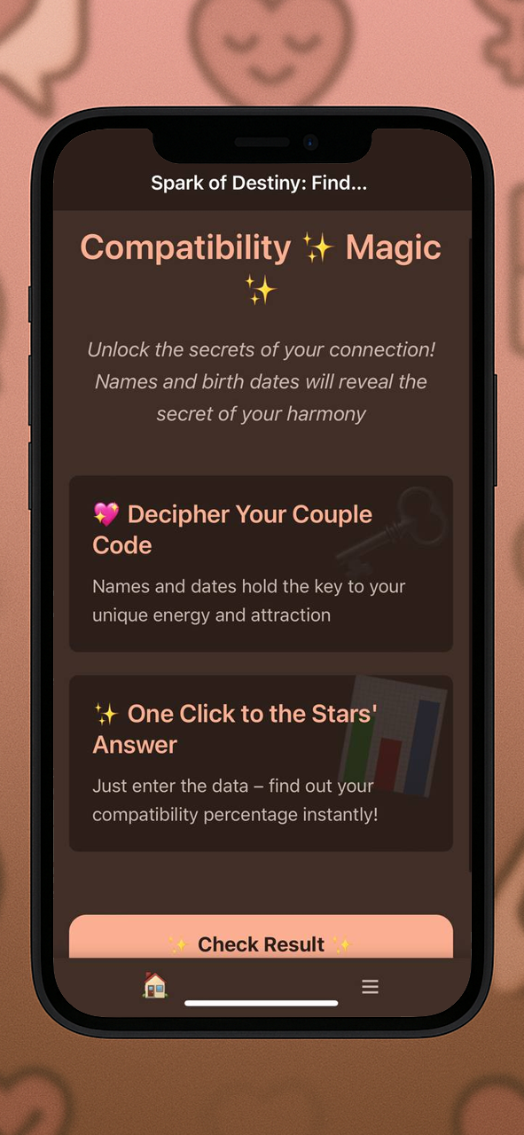 Spark of Destiny: Find out compatibility — Screenshot 1