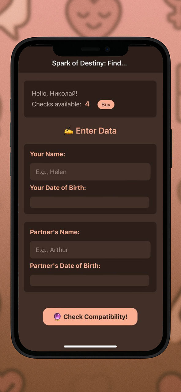 Spark of Destiny: Find out compatibility — Screenshot 3