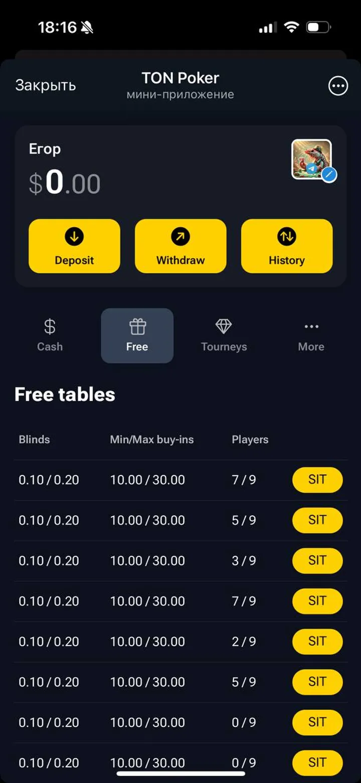 TON Poker — Screenshot 3