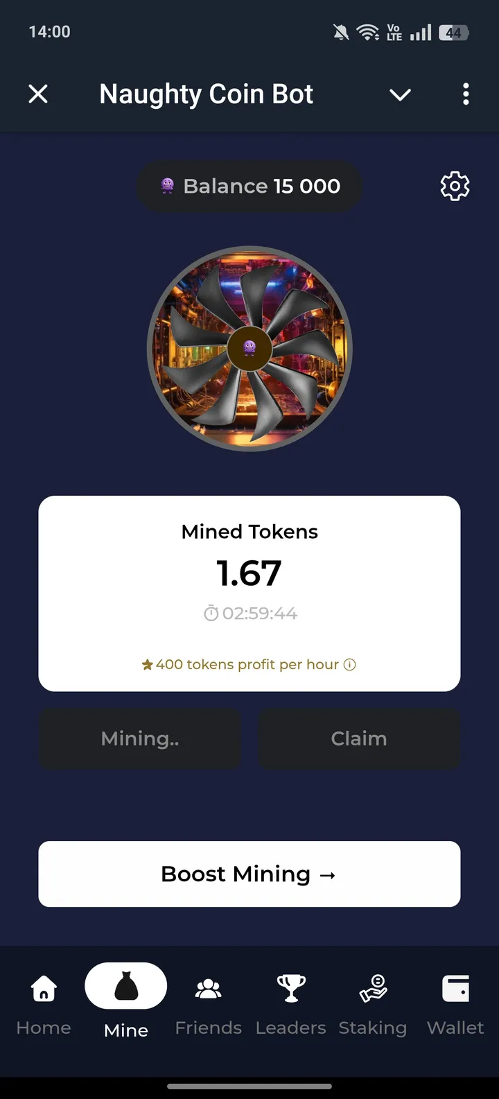 Naughty Coin Bot — Screenshot 3