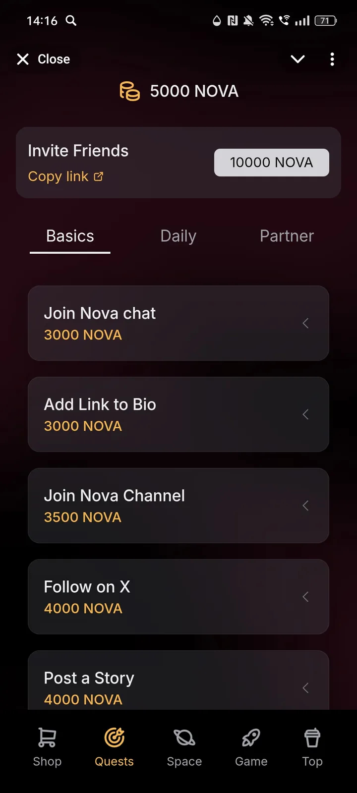 Nova — Screenshot 2