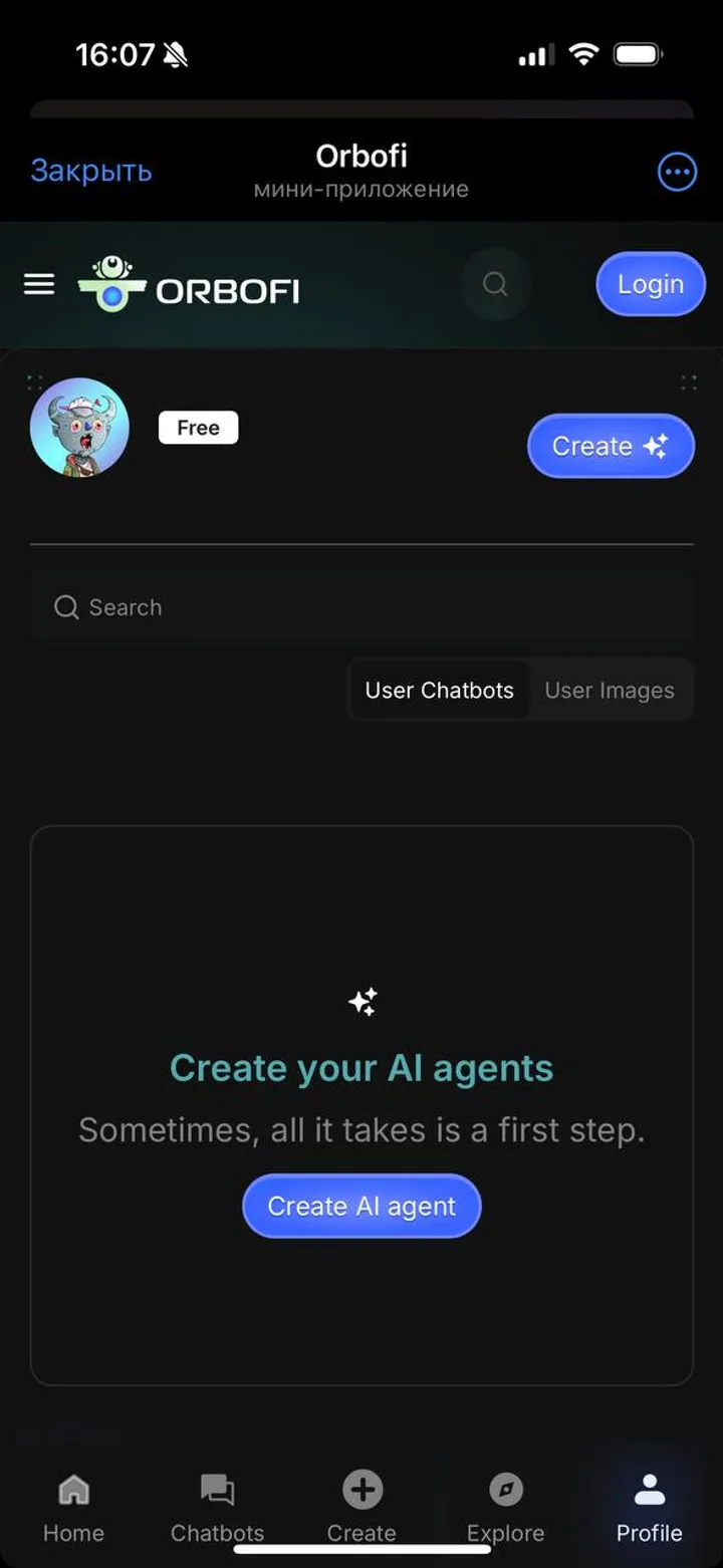 Orbofi — Screenshot 1